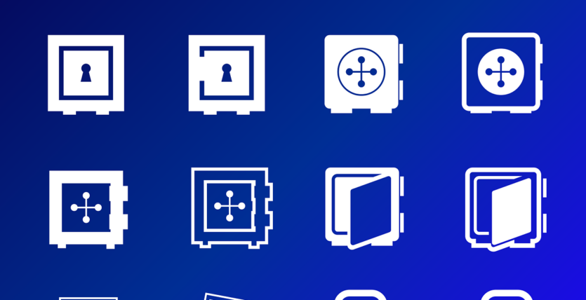 Free safe nature lock vector