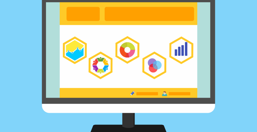 Free statistic survey website vector