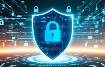 Free ai generated cybersecurity digital shield illustration