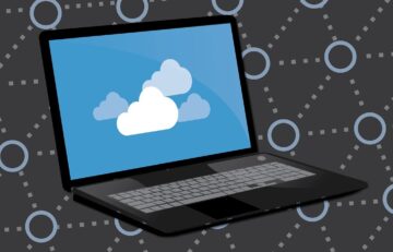 Free cloud computer backup illustration